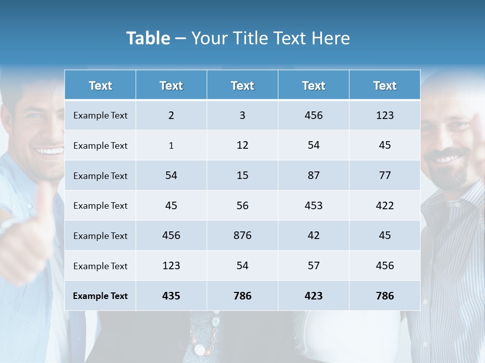 Male Blur Young PowerPoint Template