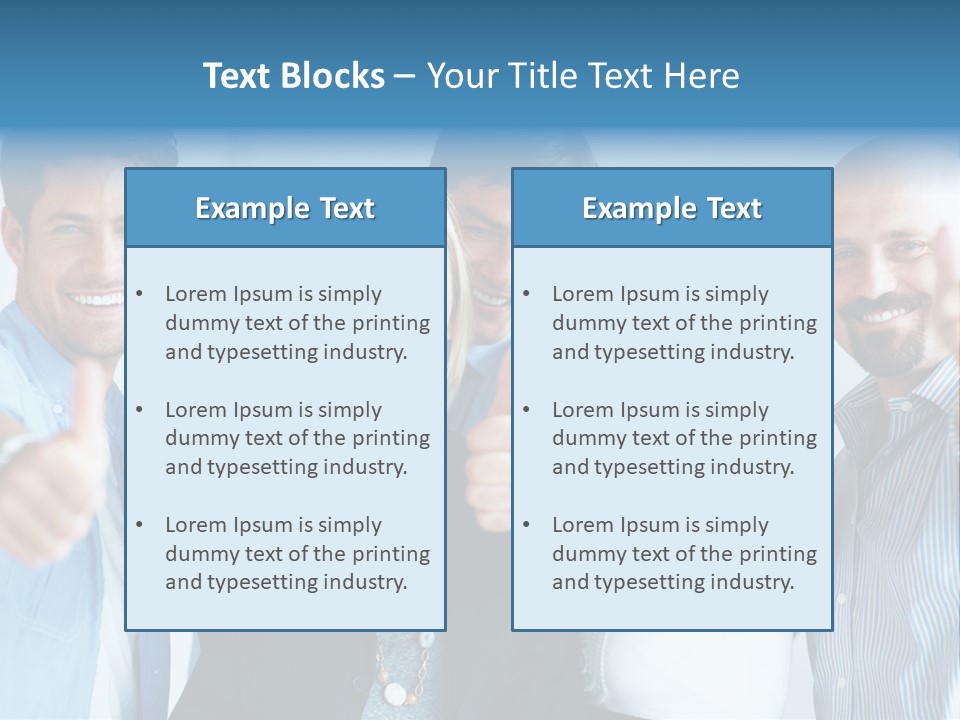 Male Blur Young PowerPoint Template