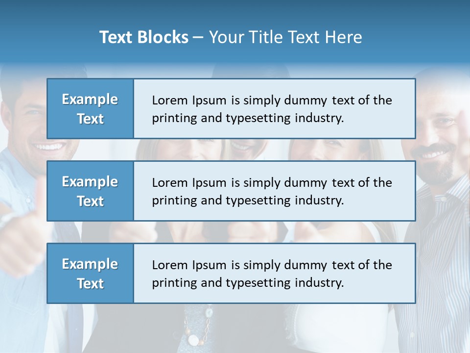 Male Blur Young PowerPoint Template