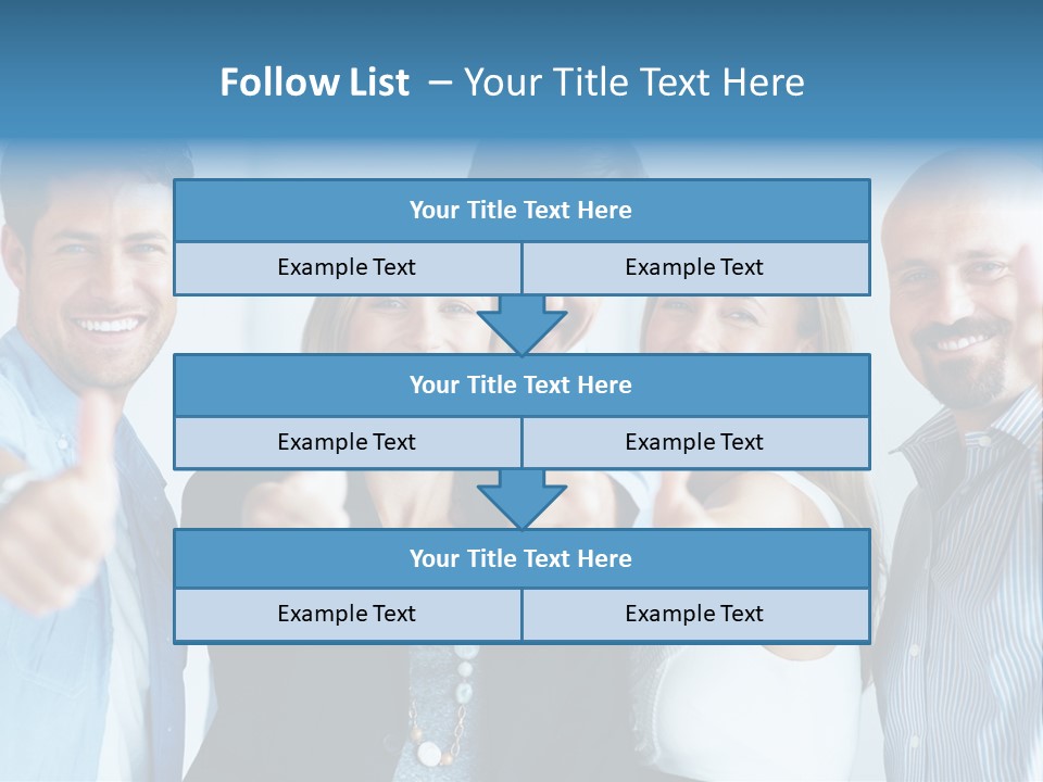 Male Blur Young PowerPoint Template