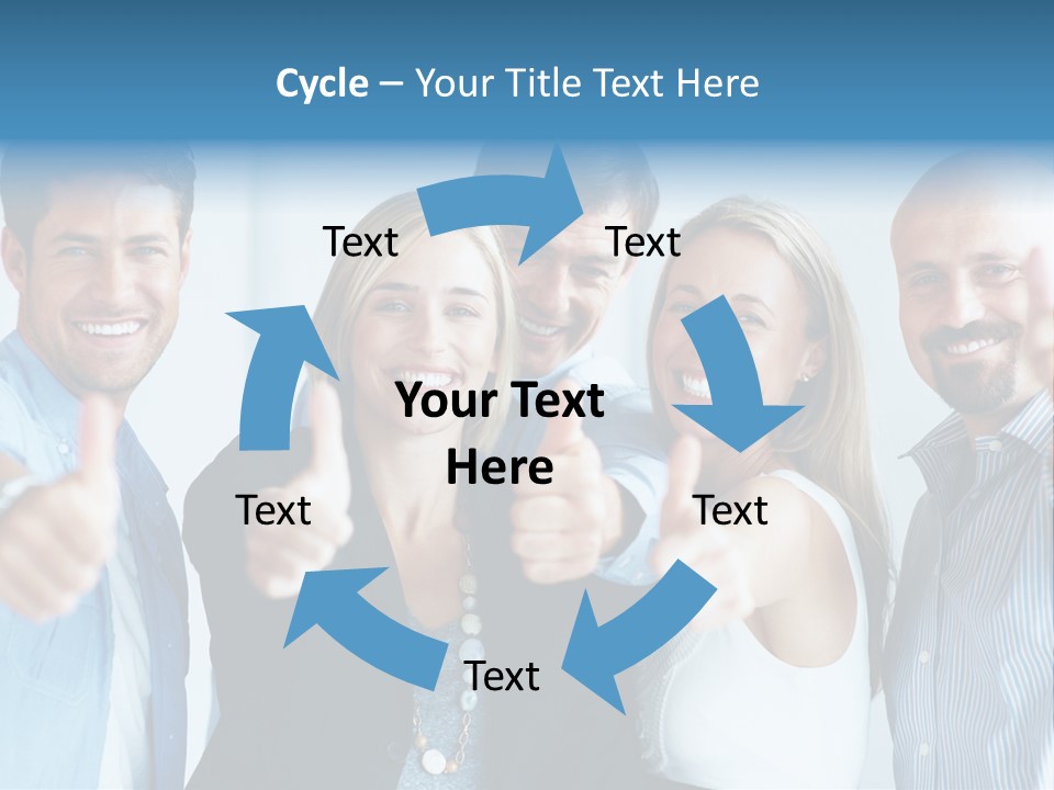 Male Blur Young PowerPoint Template