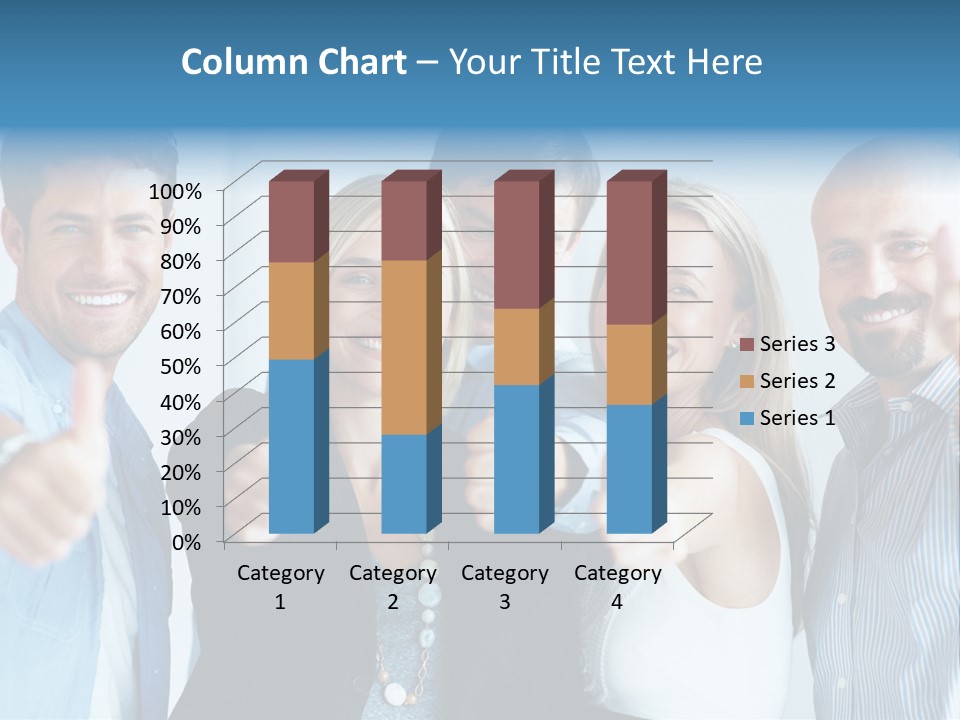 Male Blur Young PowerPoint Template