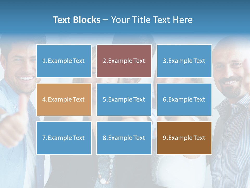 Male Blur Young PowerPoint Template