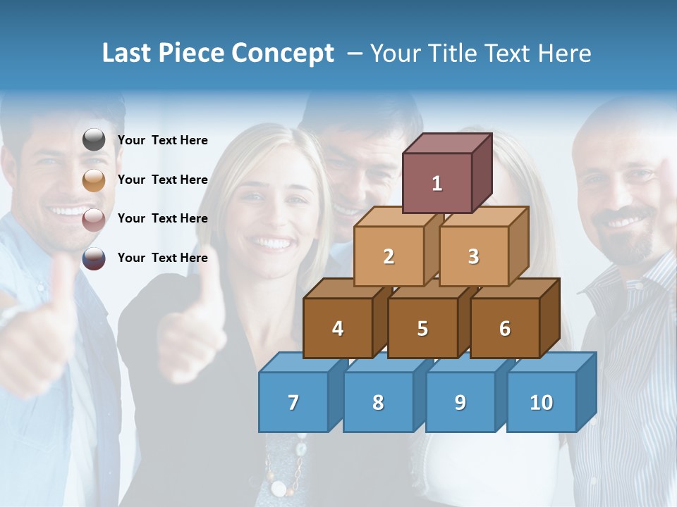 Male Blur Young PowerPoint Template
