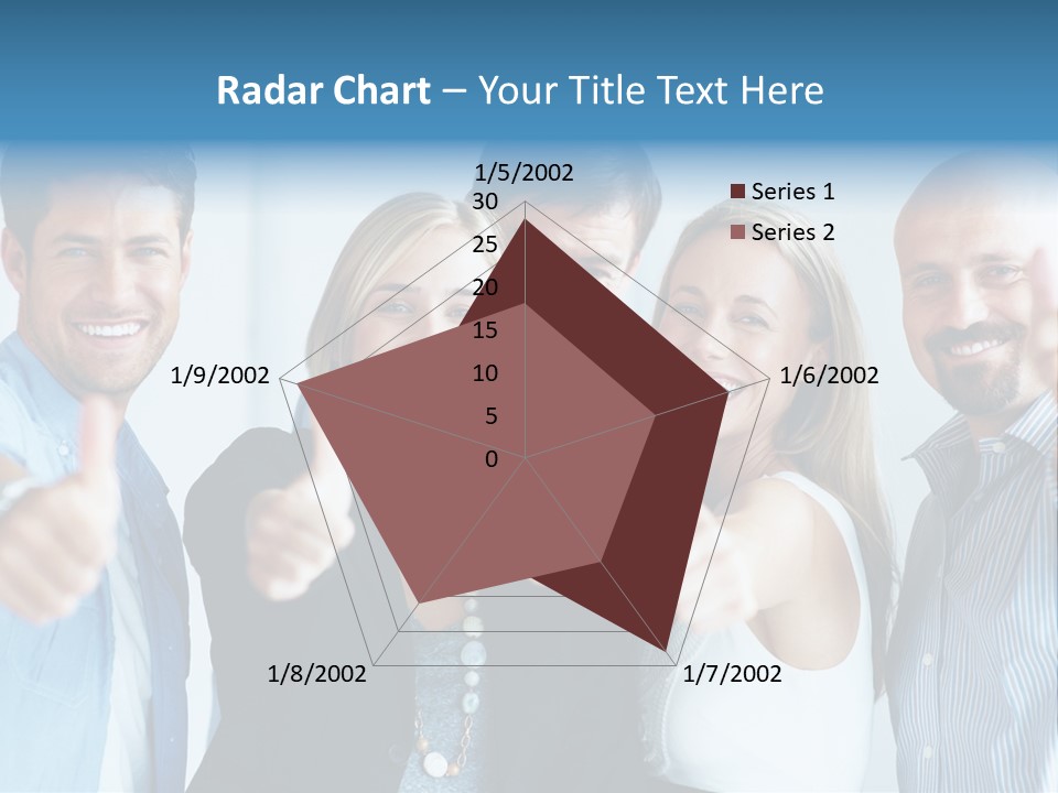 Male Blur Young PowerPoint Template