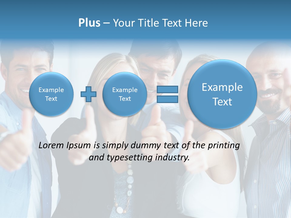 Male Blur Young PowerPoint Template