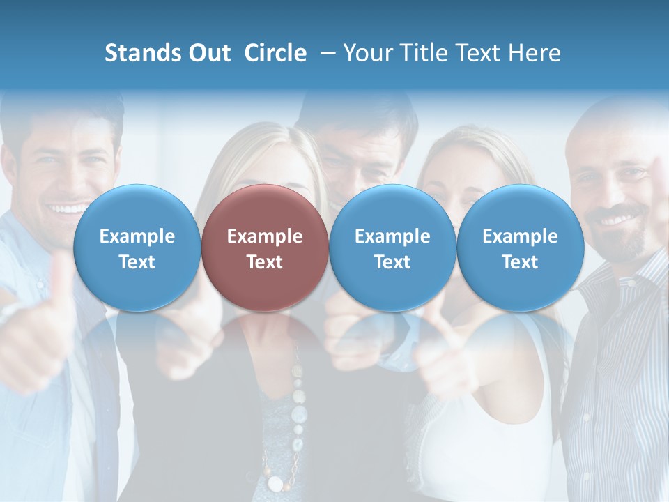 Male Blur Young PowerPoint Template