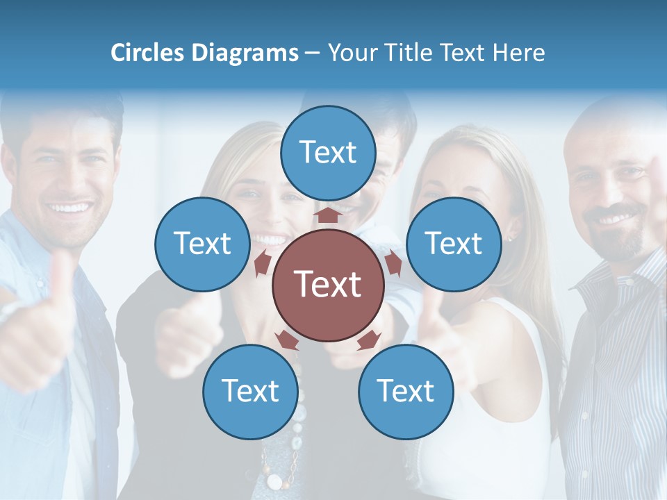 Male Blur Young PowerPoint Template