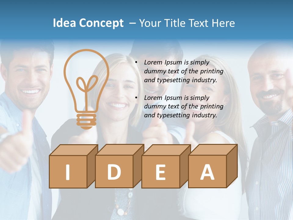 Male Blur Young PowerPoint Template