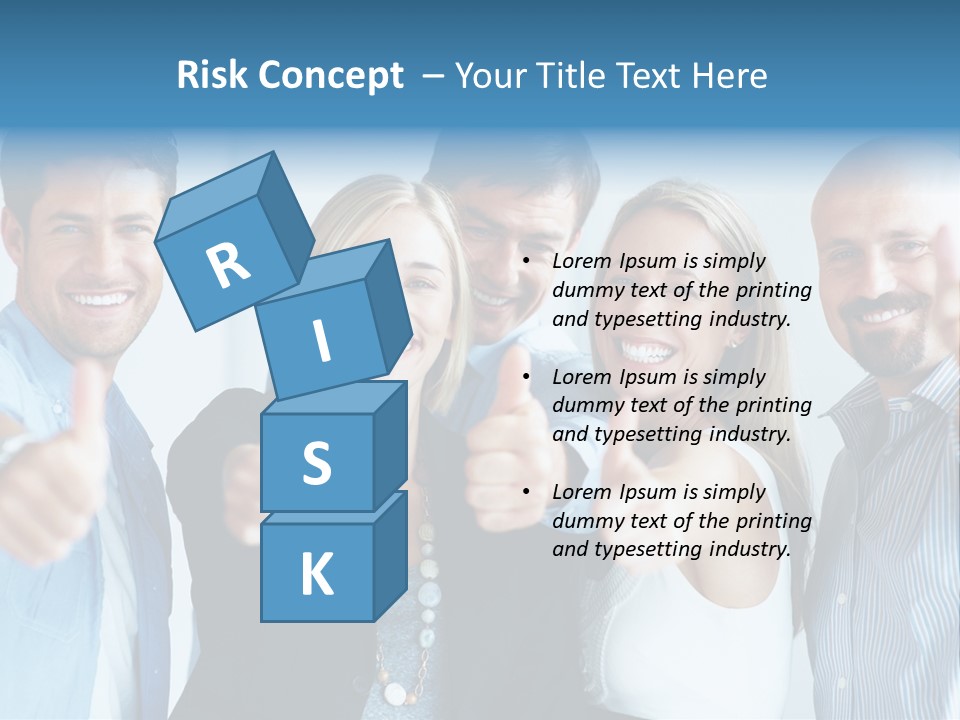 Male Blur Young PowerPoint Template