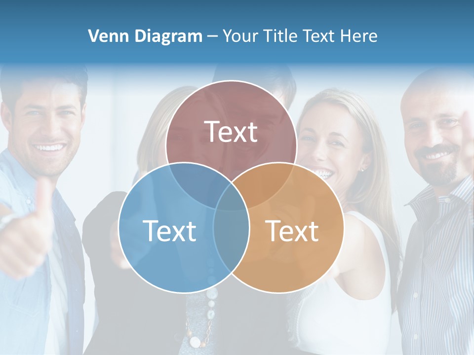 Male Blur Young PowerPoint Template