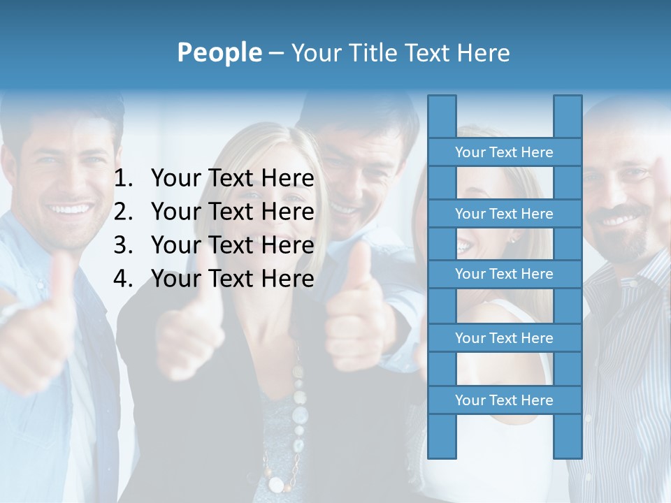 Male Blur Young PowerPoint Template