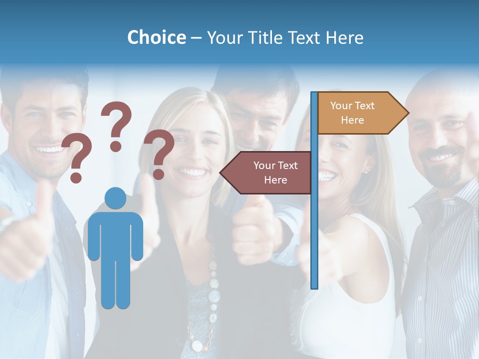 Male Blur Young PowerPoint Template