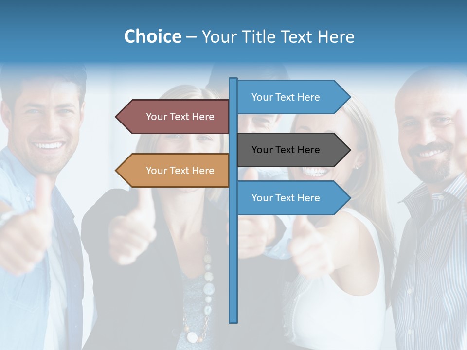 Male Blur Young PowerPoint Template