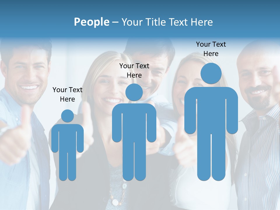 Male Blur Young PowerPoint Template