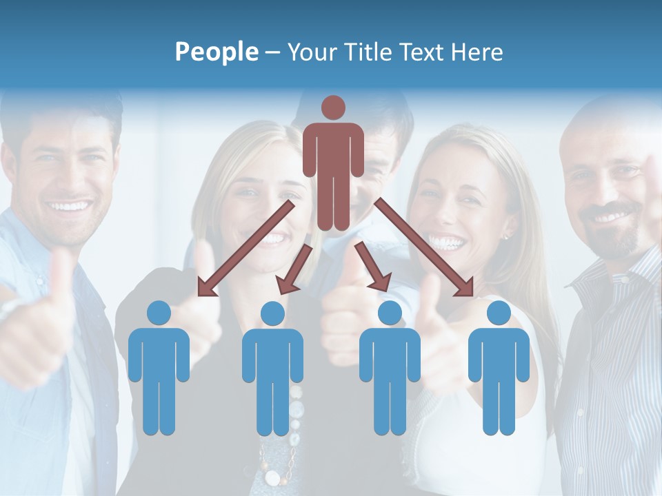 Male Blur Young PowerPoint Template