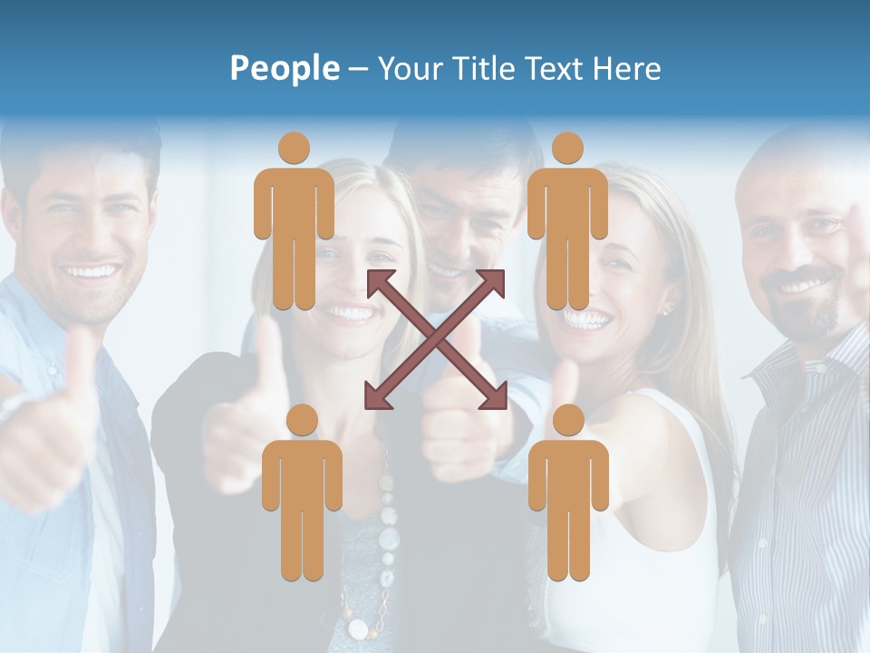 Male Blur Young PowerPoint Template