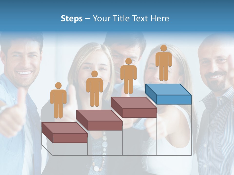 Male Blur Young PowerPoint Template