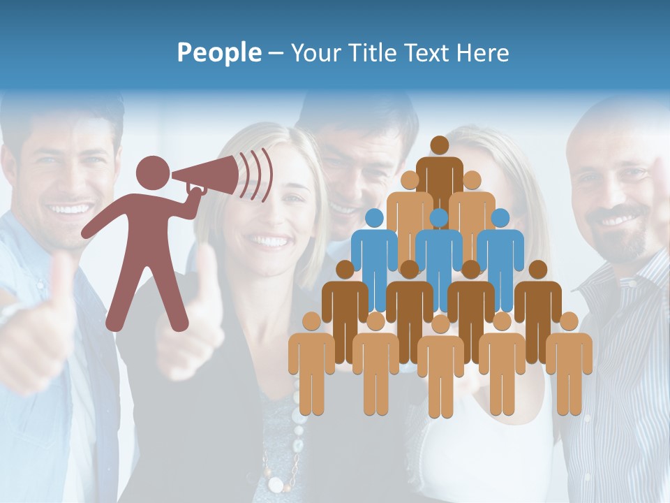 Male Blur Young PowerPoint Template