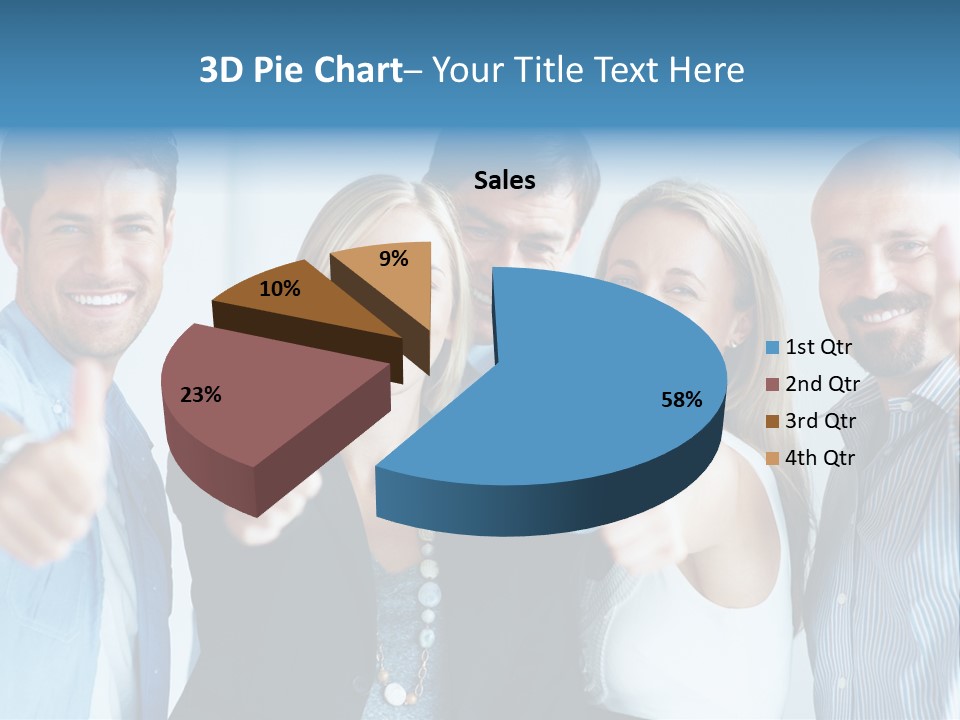 Male Blur Young PowerPoint Template