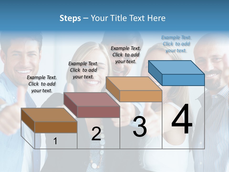 Male Blur Young PowerPoint Template