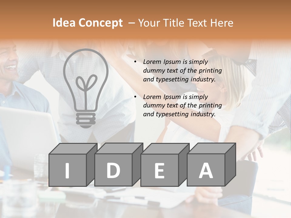 Together Portrait Excited PowerPoint Template