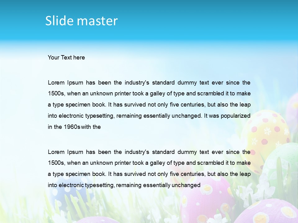 Open Nobody Easter PowerPoint Template
