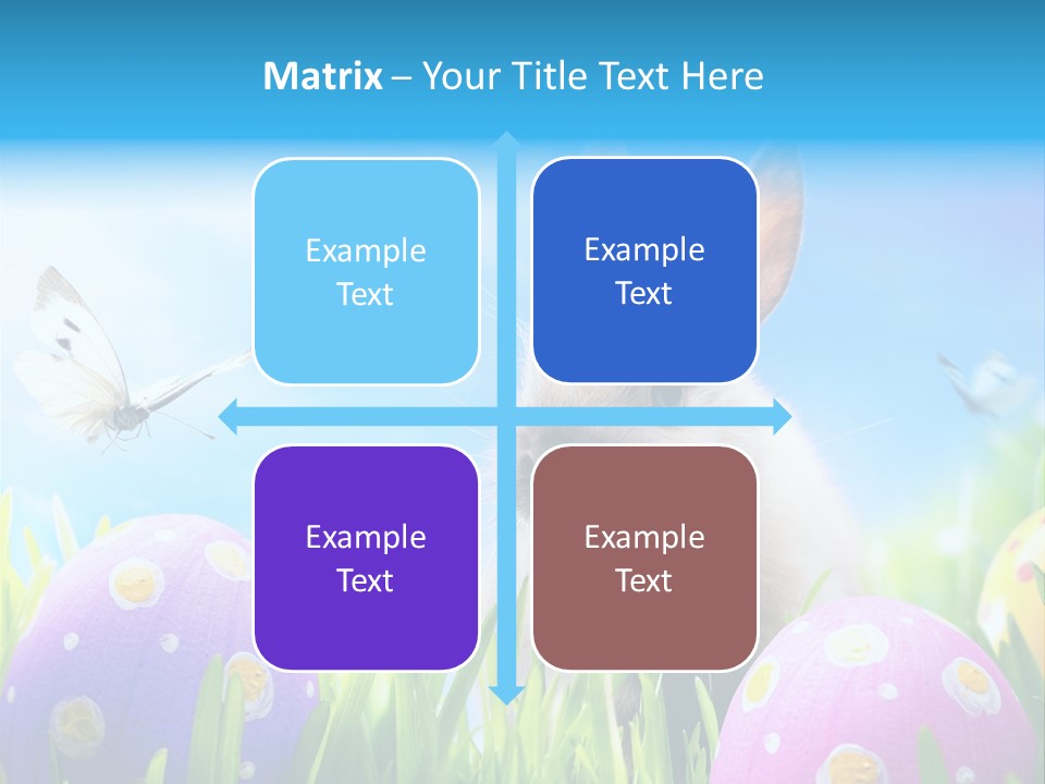 Lawn Holiday Blue PowerPoint Template