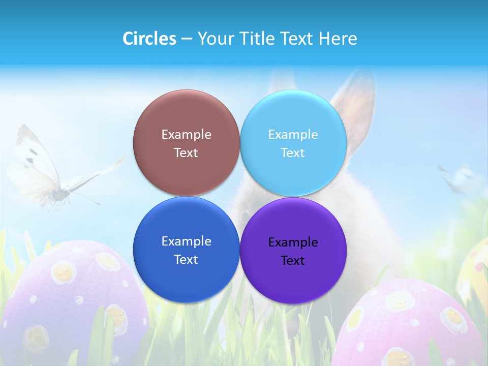 Lawn Holiday Blue PowerPoint Template