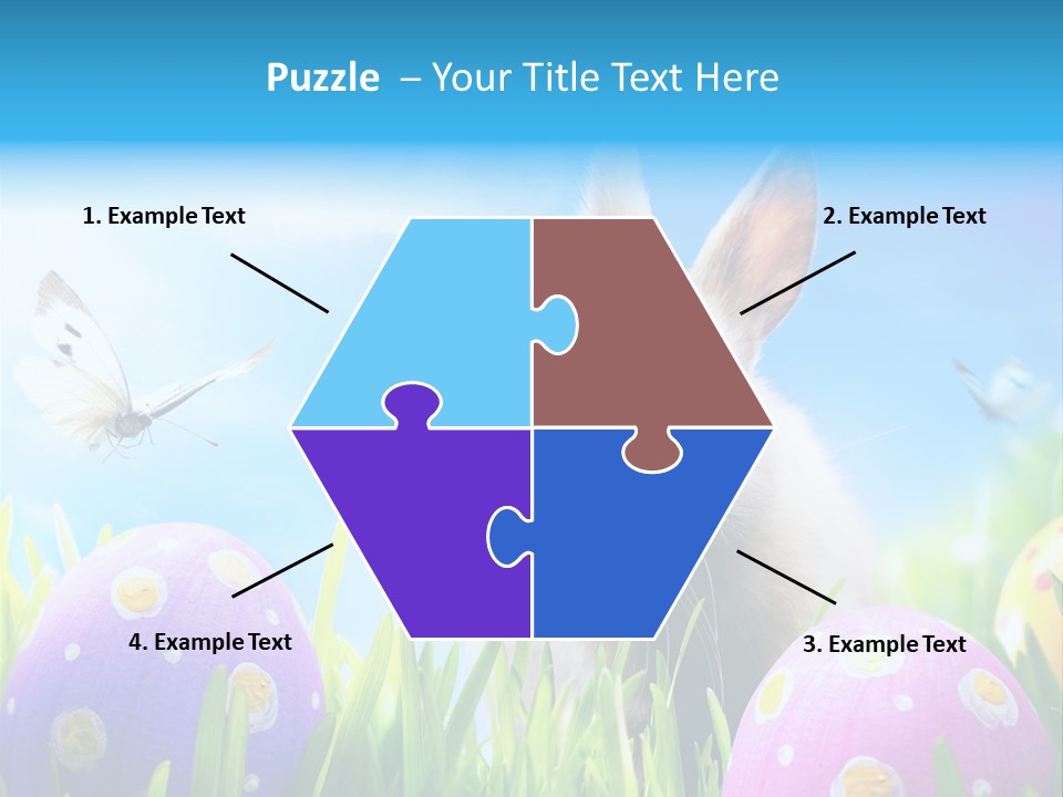 Lawn Holiday Blue PowerPoint Template