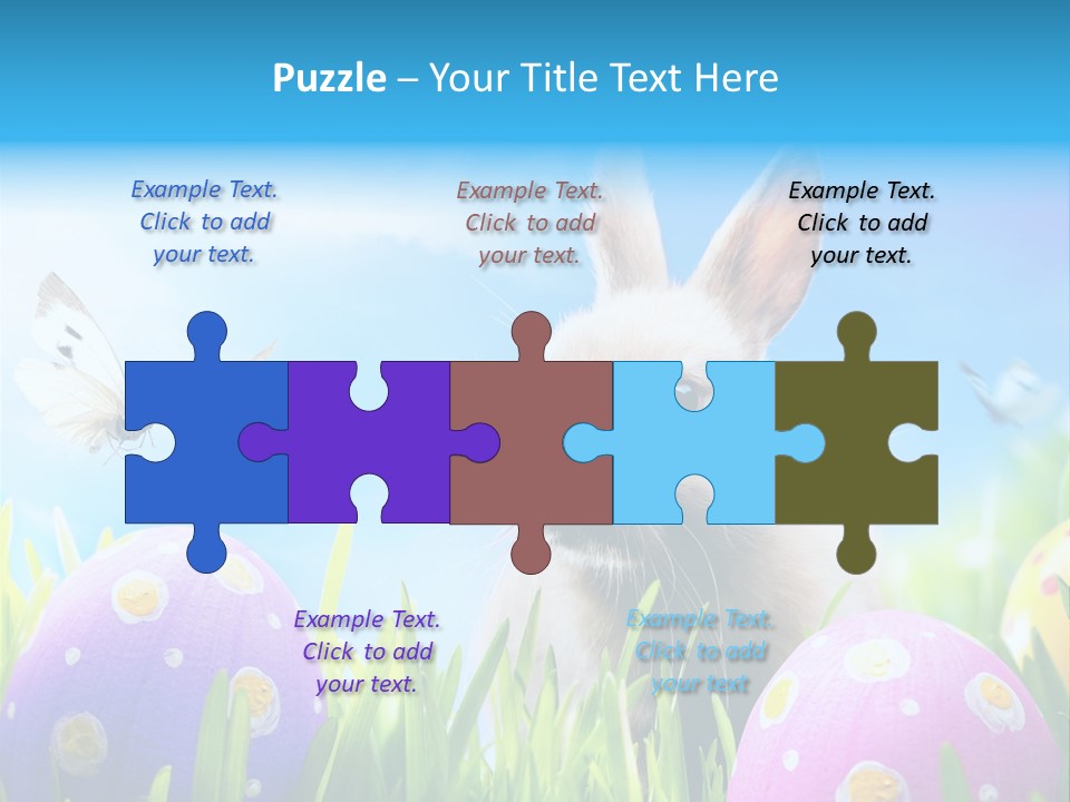 Lawn Holiday Blue PowerPoint Template