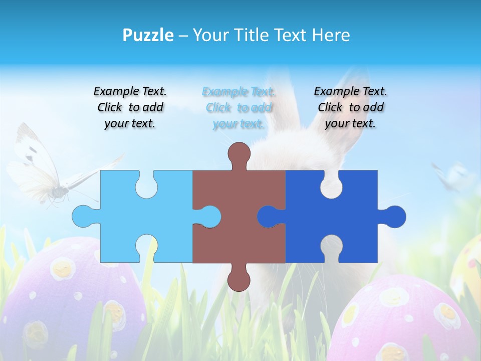 Lawn Holiday Blue PowerPoint Template