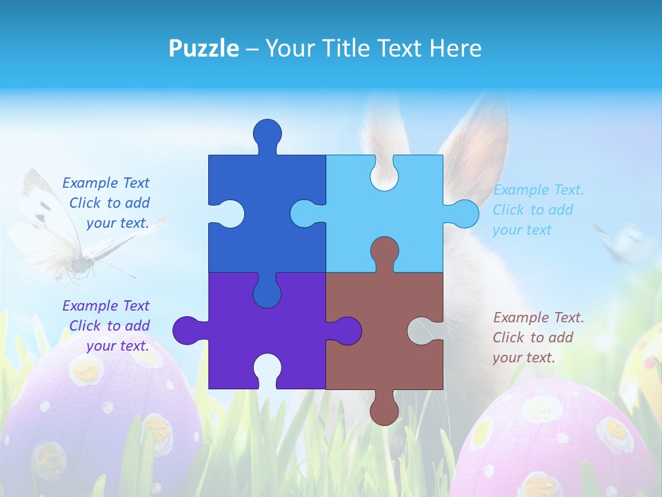 Lawn Holiday Blue PowerPoint Template