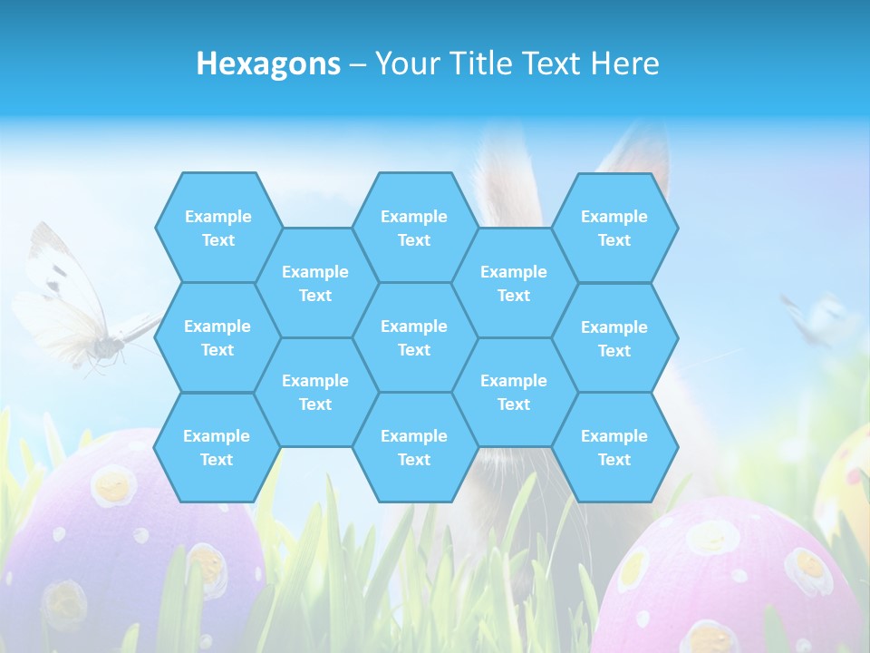 Lawn Holiday Blue PowerPoint Template