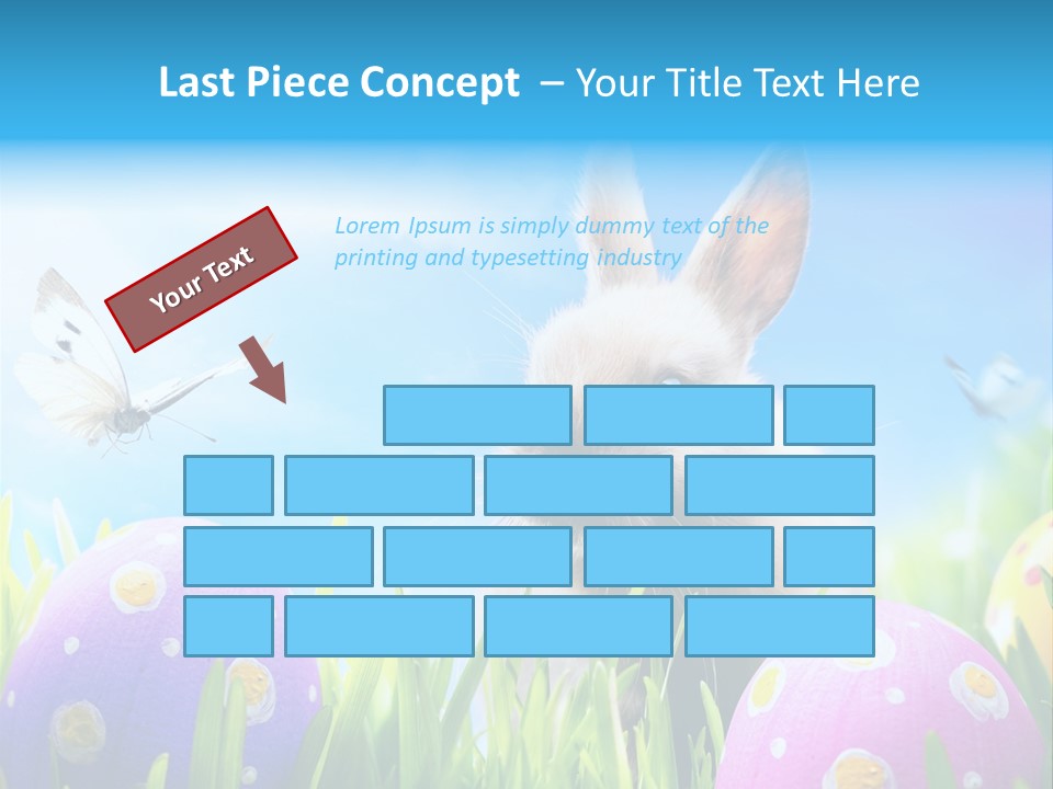 Lawn Holiday Blue PowerPoint Template