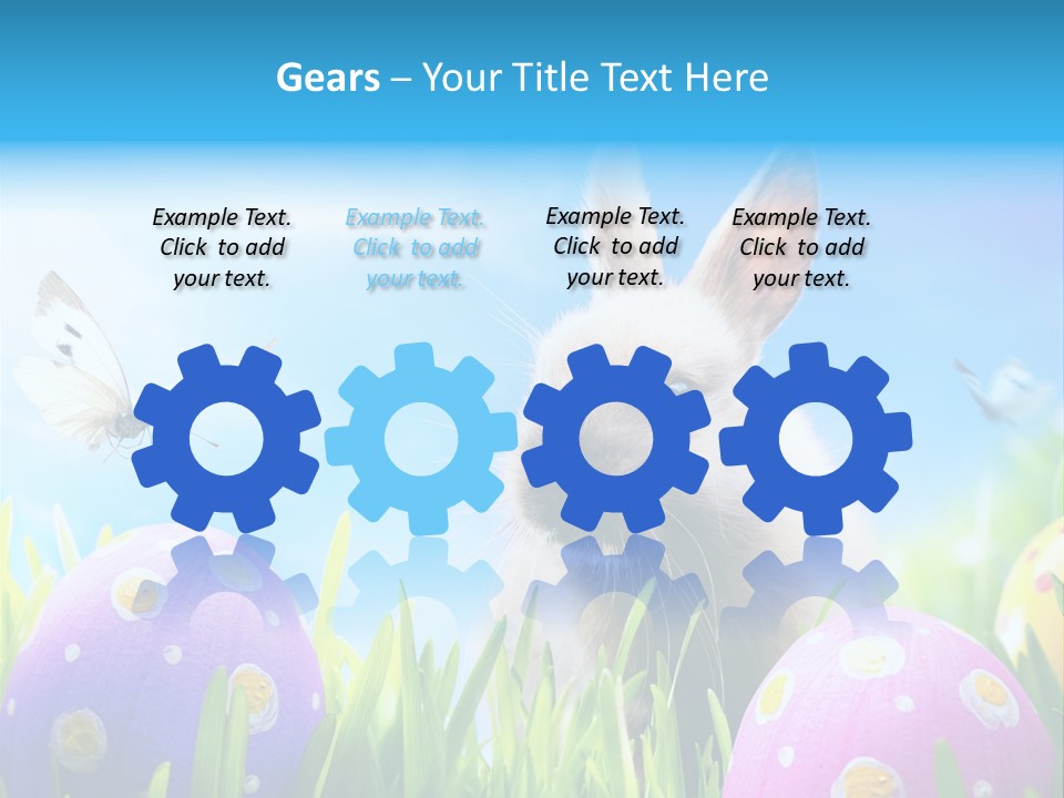 Lawn Holiday Blue PowerPoint Template