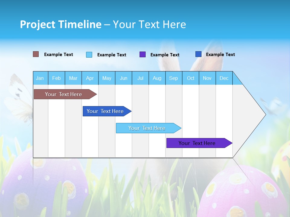 Lawn Holiday Blue PowerPoint Template