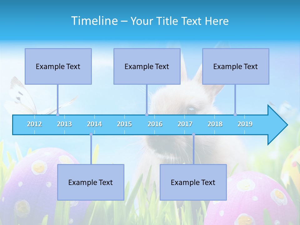 Lawn Holiday Blue PowerPoint Template