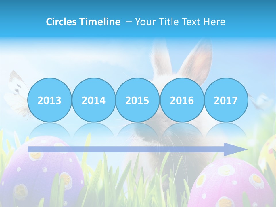 Lawn Holiday Blue PowerPoint Template