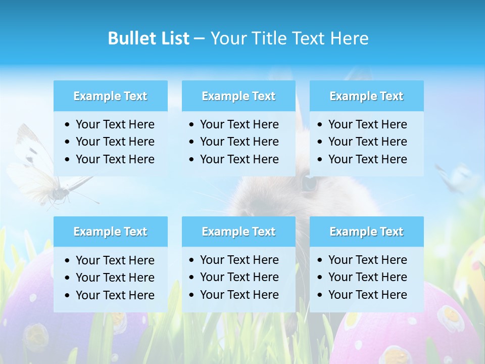 Lawn Holiday Blue PowerPoint Template