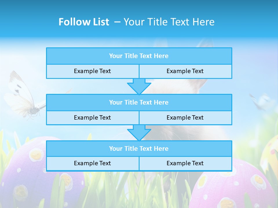 Lawn Holiday Blue PowerPoint Template