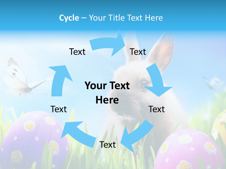 Lawn Holiday Blue PowerPoint Template