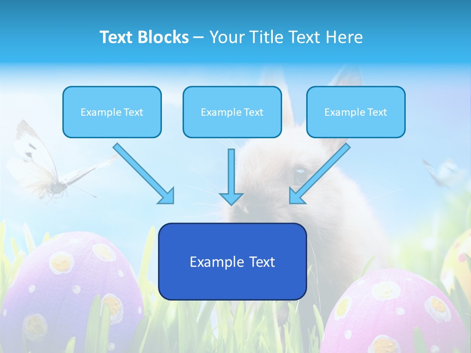 Lawn Holiday Blue PowerPoint Template