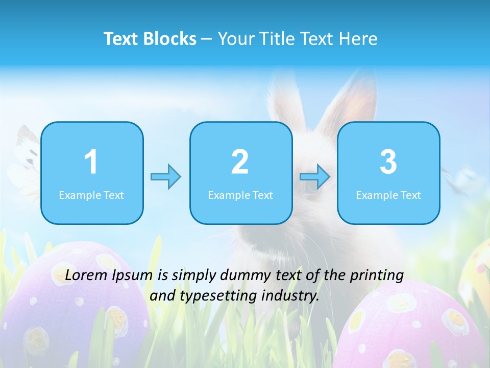 Lawn Holiday Blue PowerPoint Template