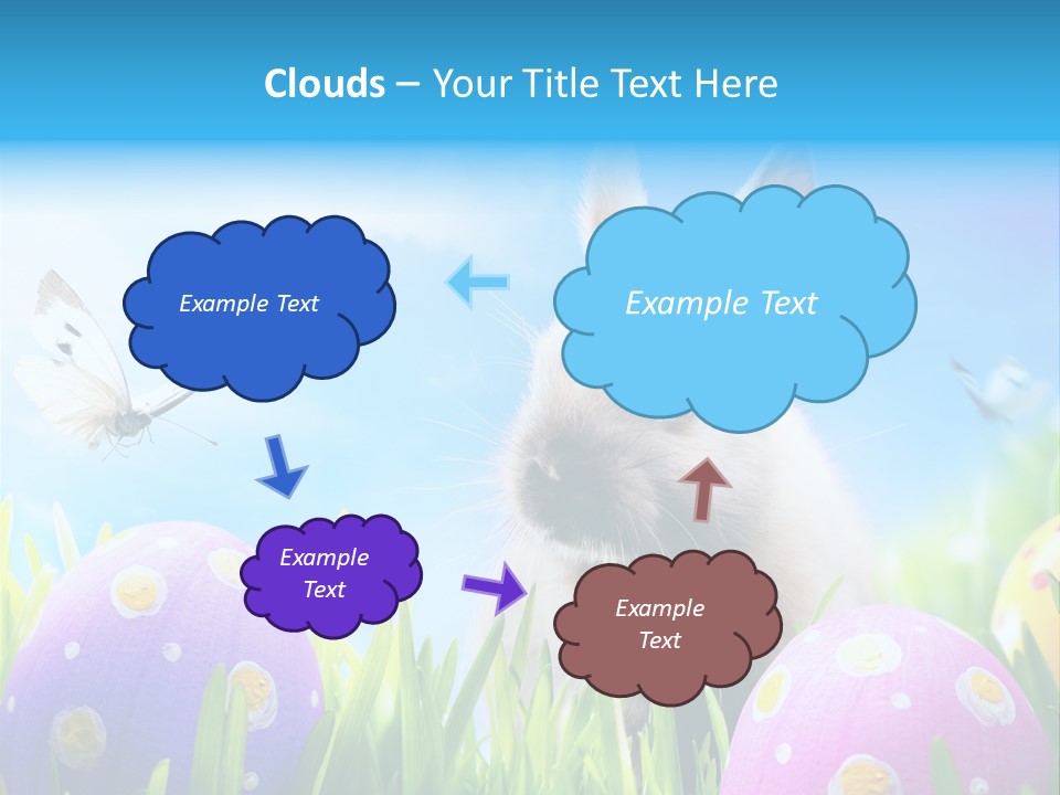 Lawn Holiday Blue PowerPoint Template