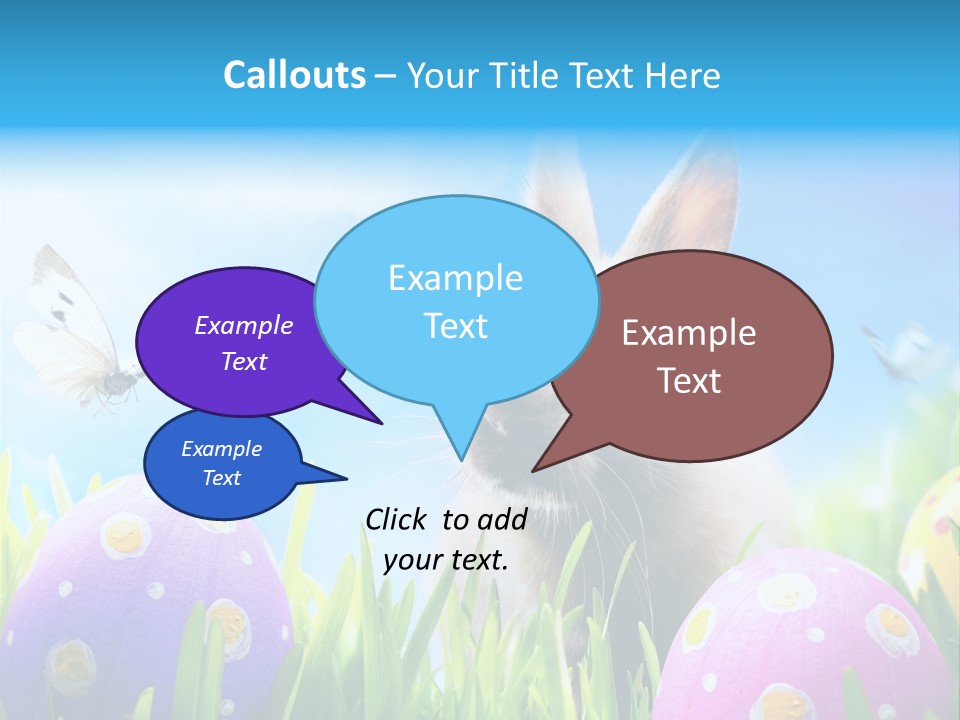 Lawn Holiday Blue PowerPoint Template