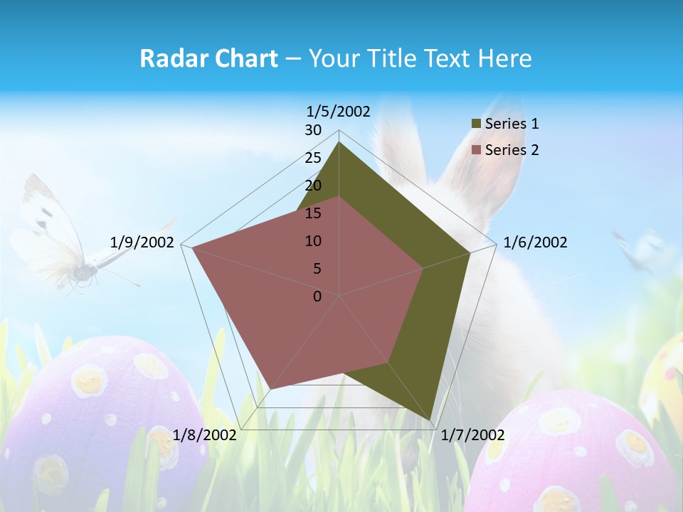 Lawn Holiday Blue PowerPoint Template