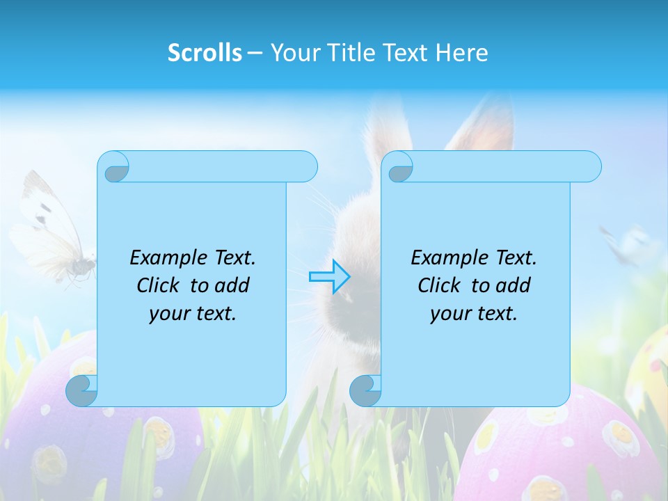 Lawn Holiday Blue PowerPoint Template
