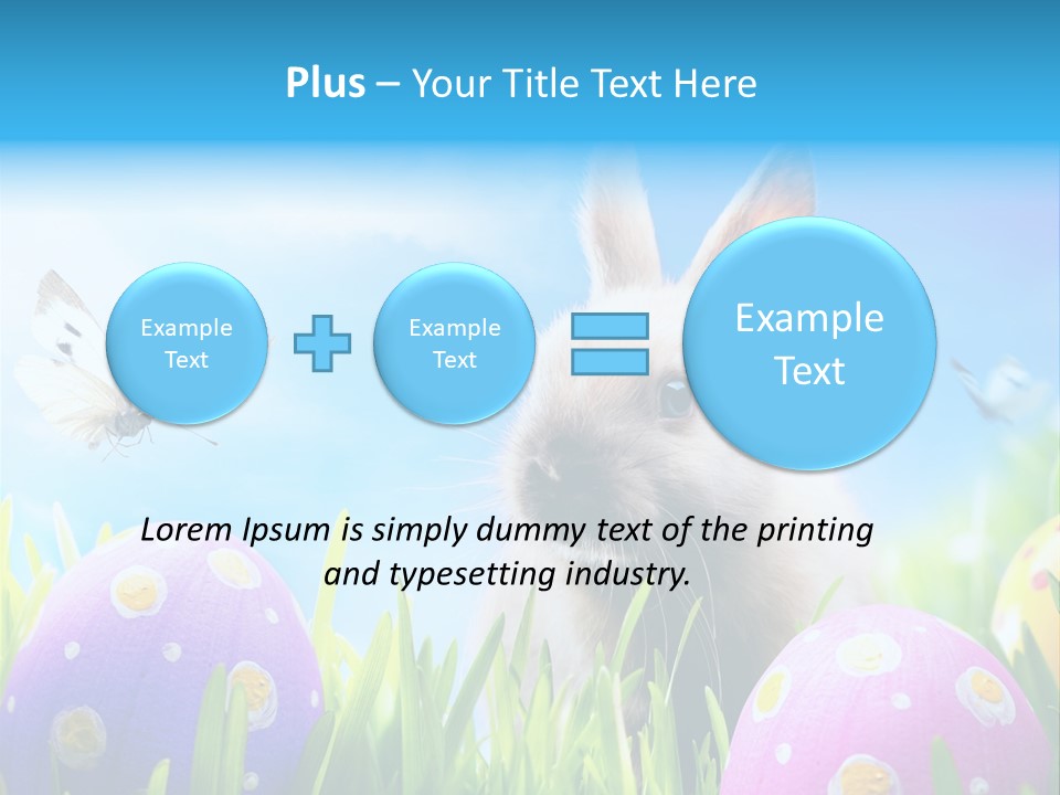 Lawn Holiday Blue PowerPoint Template