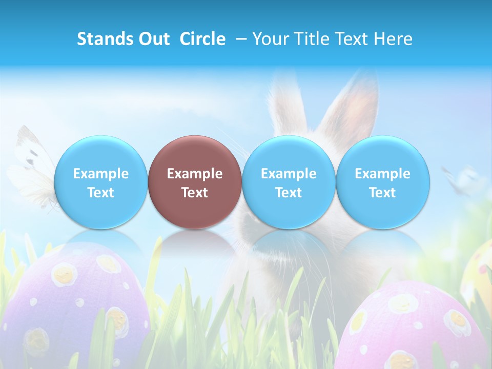 Lawn Holiday Blue PowerPoint Template